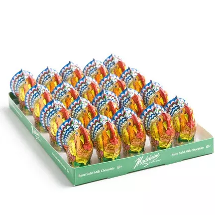 1 oz Milk Chocolate Thanksgiving Turkeys - (Chalav Stam)
