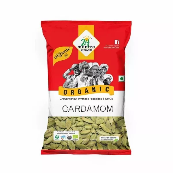 24 Mantra Organic Cardamom - 50 gm