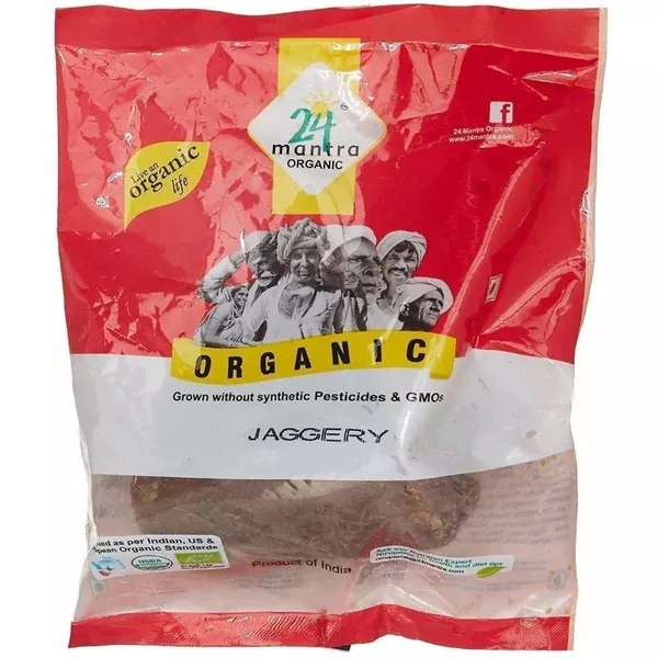 24 Mantra Organic Jaggery, 450g - 450 gm