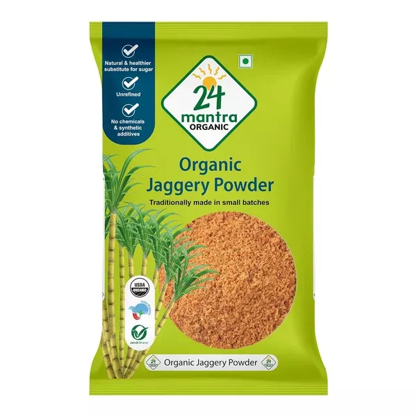 24 Mantra Organic Jaggery Powder - 500 gm