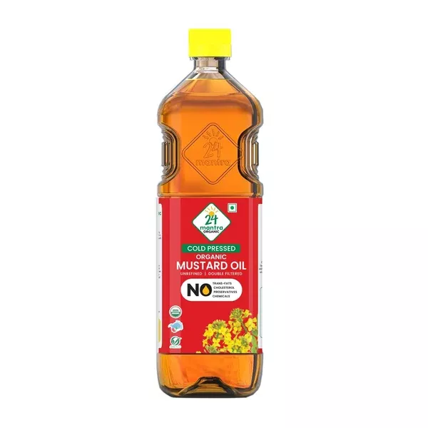 24 Mantra Organic Mustard Oil - 1 L