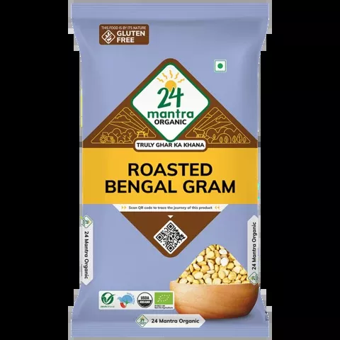 24 Mantra Organic Roasted Bengal gram Dal - 500 gm