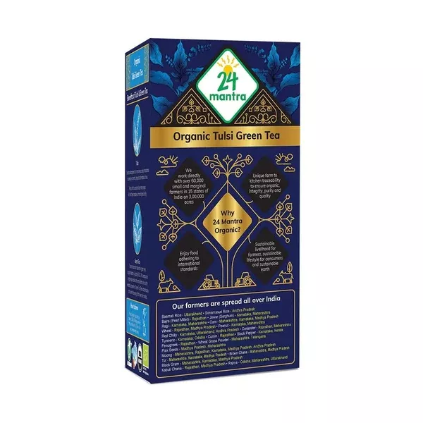24 Mantra Organic Tulsi Green Tea - 25 Tea Bags