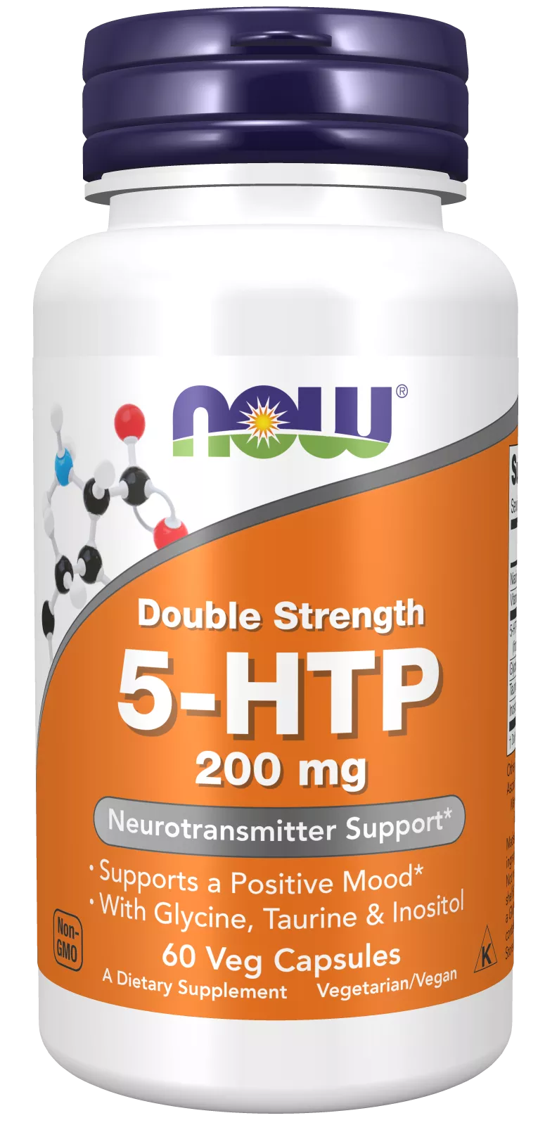 5-HTP, Double Strength 200 mg Veg Capsules
