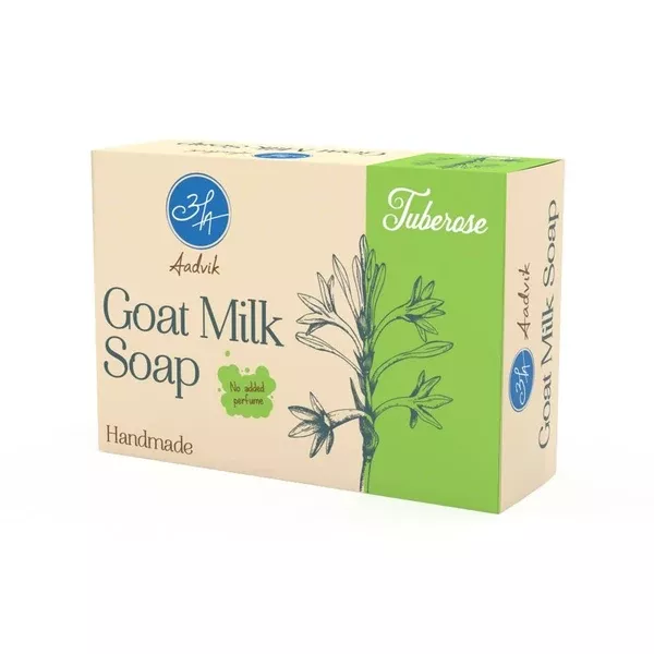 Aadvik Goat Milk Soap - Tuberose - 100 Gm