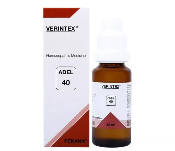 Adel Homeopathy 40 Verintex Drops - 20 ml
