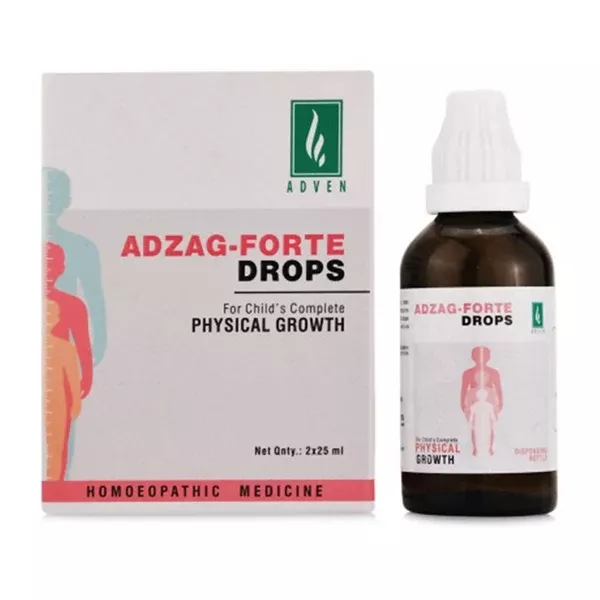 Adven Homeopathy Adzag Forte Drops - 2 X 25 ml