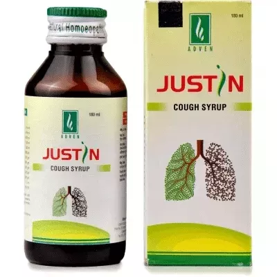 Adven Homeopathy Justin Cough Syrup - 180 ml