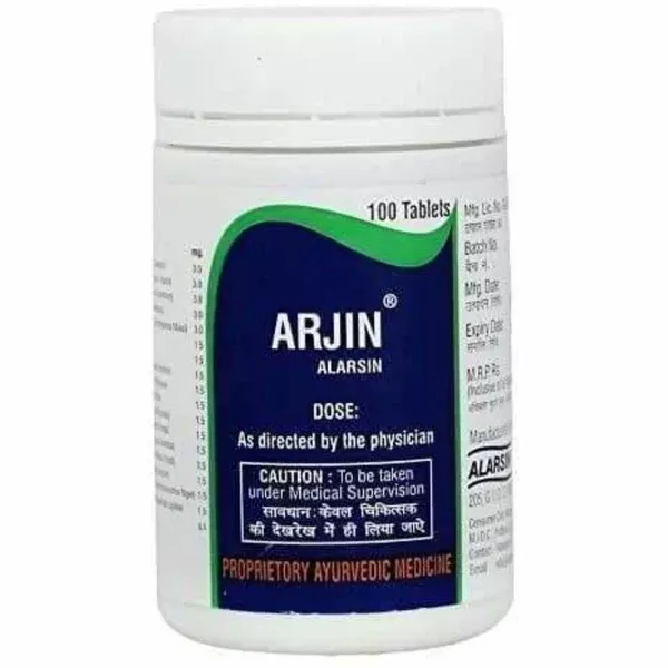 Alarsin Ayurvedic Arjin Tablet - 50 tabs