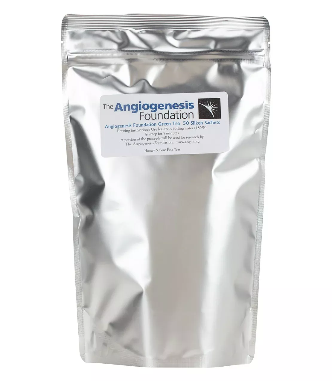 Angiogenesis Foundation Green Tea, Bag of 50 Sachets