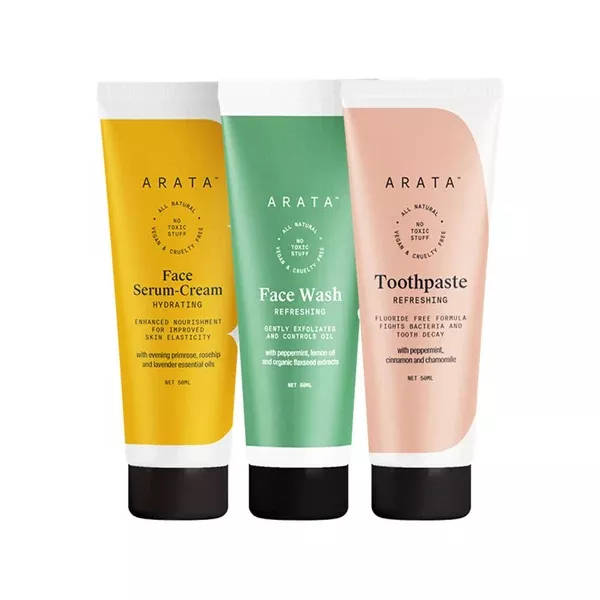 Arata Essential Morning Regime - Combo Pack (Each Product 50 ml)