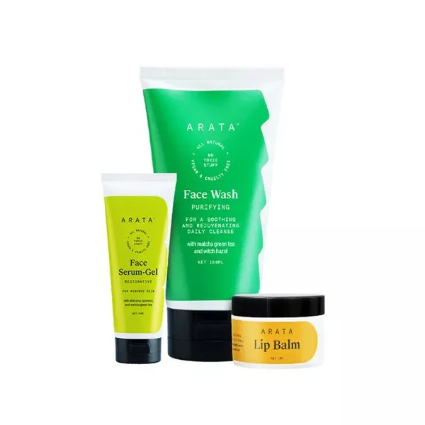 Arata Ultra-Light Monsoon Face Regime - Combo Pack