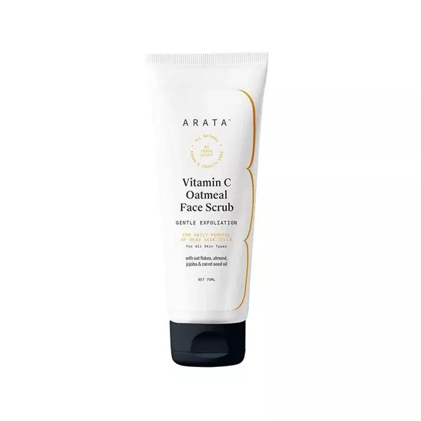 Arata Vitamin C Oatmeal Face Scrub - 75 ml
