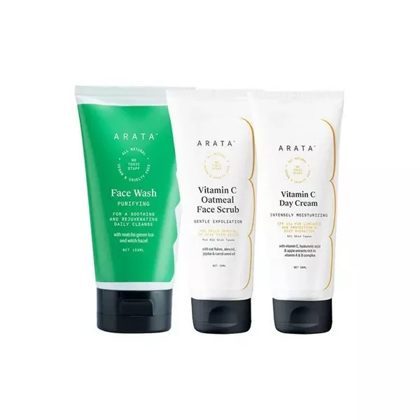 Arata Vitamin C Triple Action Morning Combo - Combo Pack