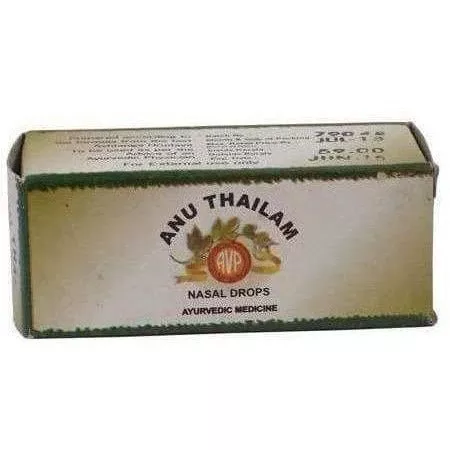 AVP Ayurveda Anu Thailam Nasal Drops 10 ml - Pack of 2