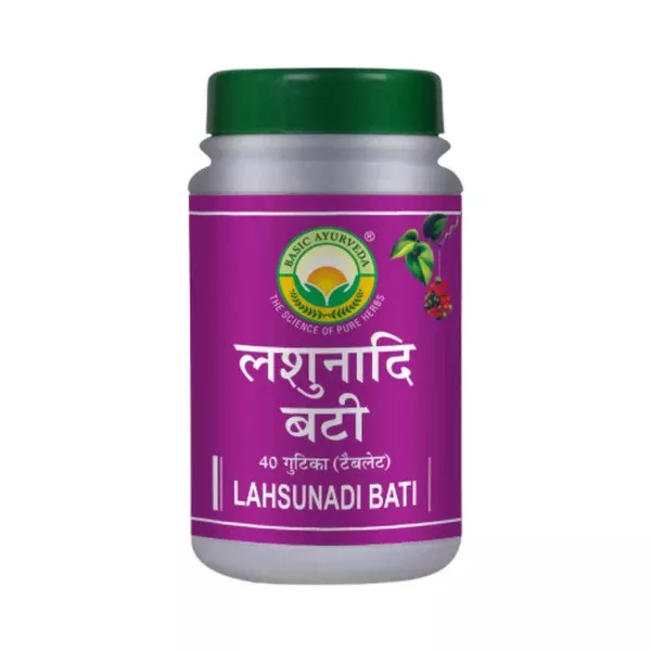Basic Ayurveda Lahsunadi Bati - 40 Tablets