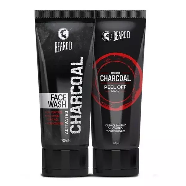 Beardo Activated Charcoal Facewash & Peel Off Mask Combo - Combo