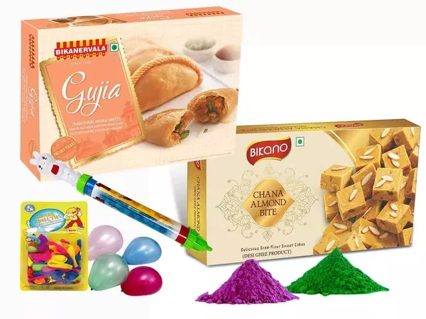 Bikano Chana Almond Bite with Holi Gujia - Combo Pack
