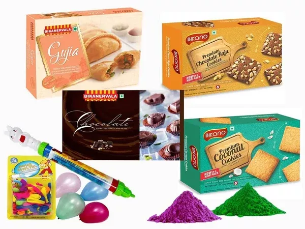 Bikano Chocolate Baked Bliss With Holi Colors - Combo Pack