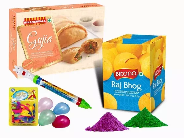 Bikano Raj Bhog With Holi Ghujia - Combo Pack