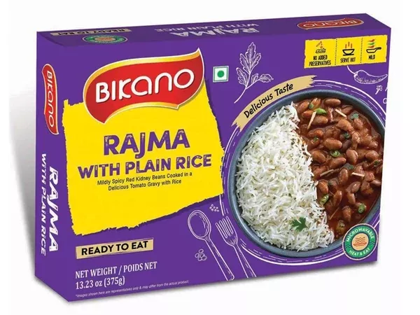 Bikano Rajma with Plain Rice - 375 gm