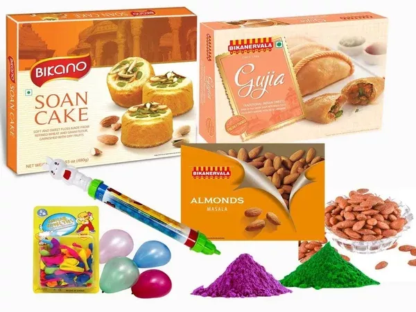 Bikano Soan Cake and Masala Almonds Holi Gift - Combo Pack