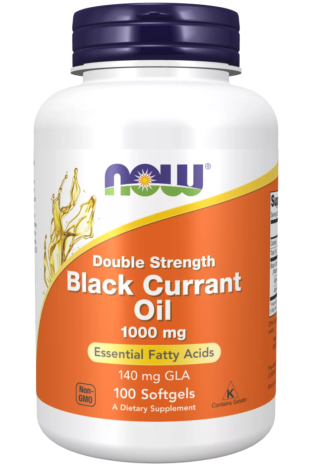 Black Currant Oil, Double Strength 1000 mg Softgels