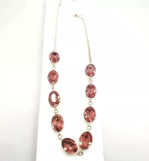 Bling Accessories Swarovski Blush Rose Necklace