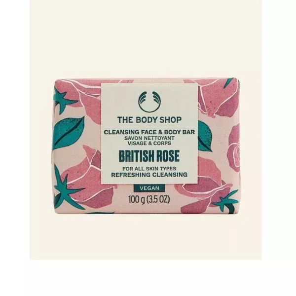 The Body Shop British Rose Exfoliating Soap - 100 gm