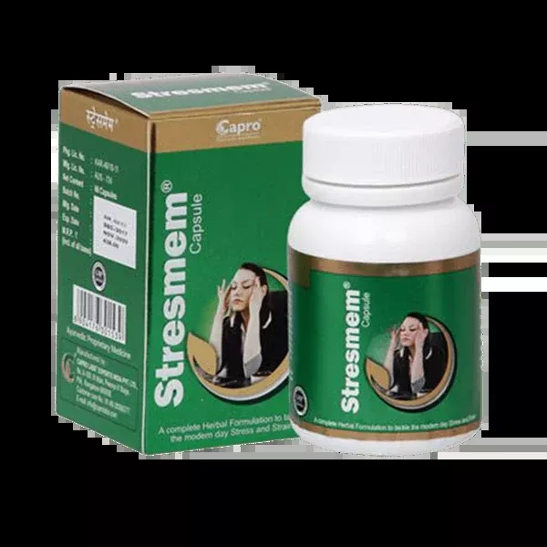 Capro Ayurveda Stresmem Capsule - 60 tab