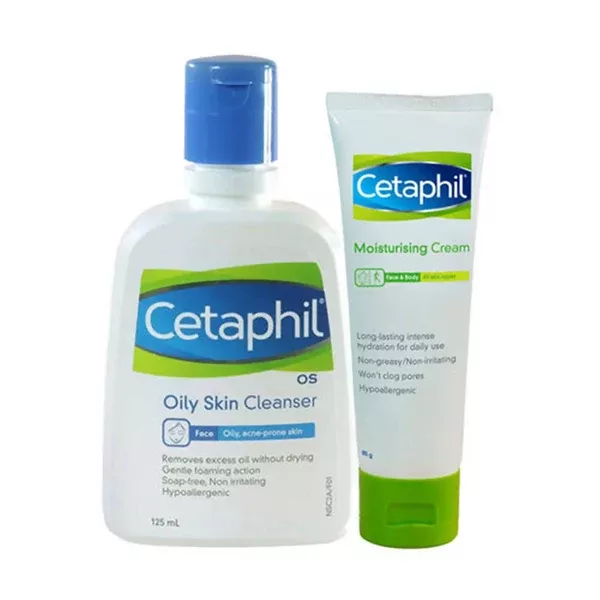 Cetaphil Oil Skin Cleansing & Moisturizing Combo - Combo Pack