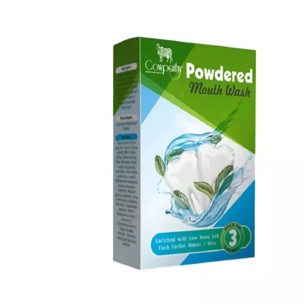 Cowpathy Powdered Mouth Wash - 3 Sachets