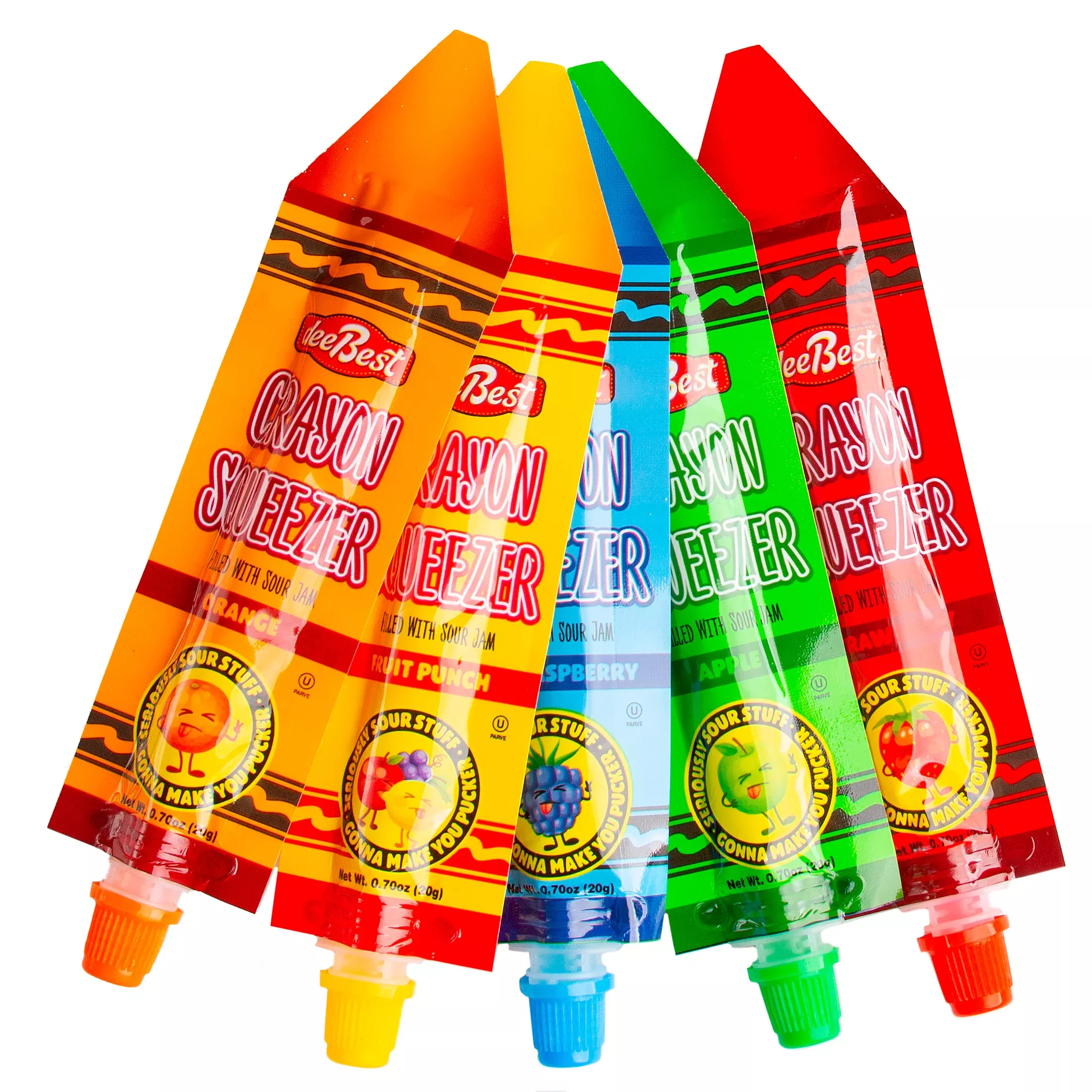Crayon Squeezers Candy Sour Gel - 12CT Bag