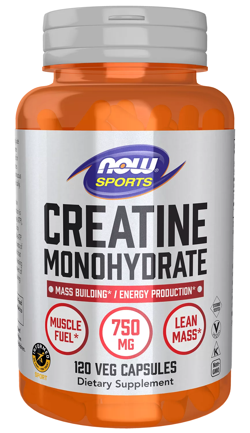 Creatine Monohydrate 750 mg Veg Capsules