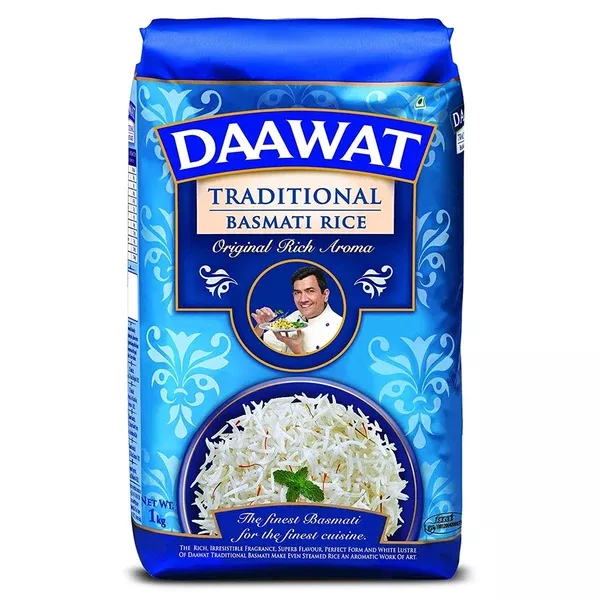 Daawat Traditional Basmati Rice - 2.2 lbs - 1 kg