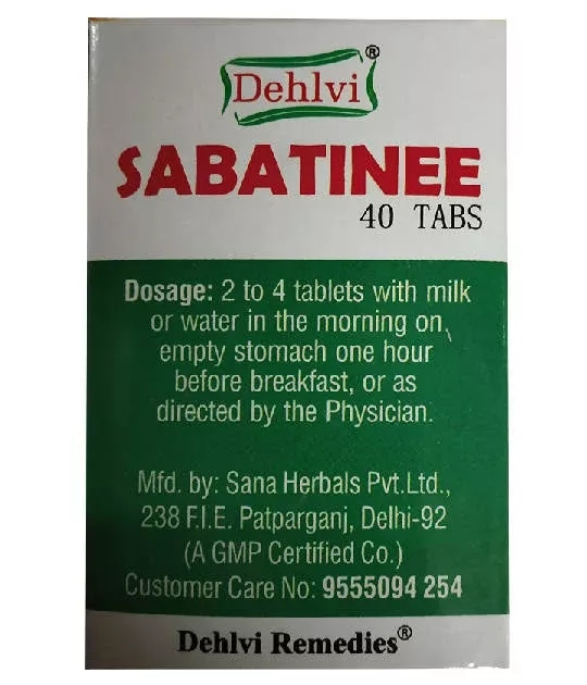 Dehlvi Sabatinee Tablets - 40 Tablets