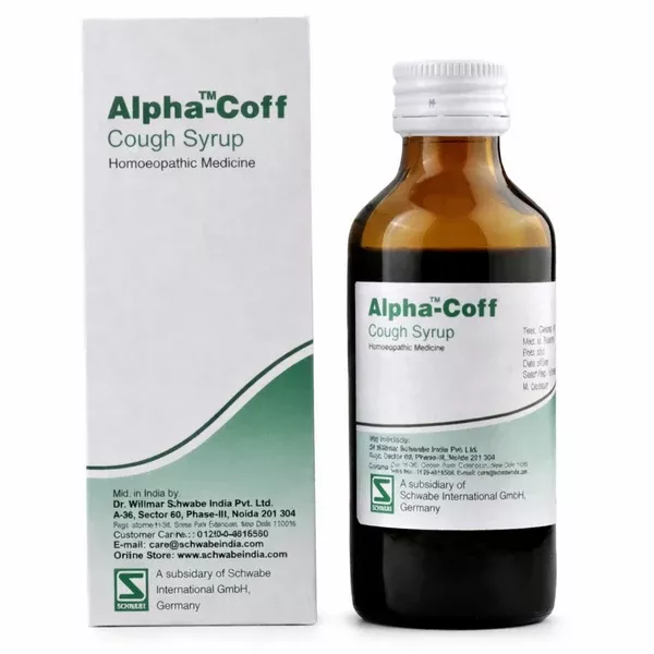 Dr. Willmar Schwabe India Alpha-Coff Cough Syrup - 100 ml