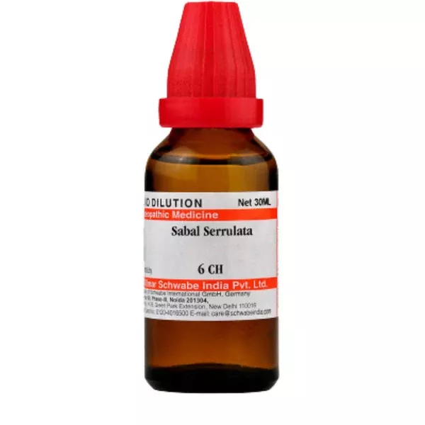 Dr. Willmar Schwabe India Sabal Serrulata Dilution - 6 CH - 30 ml