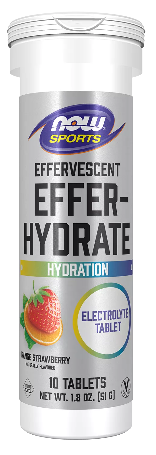 Effer-Hydrate Effervescent Orange Strawberry Tablets