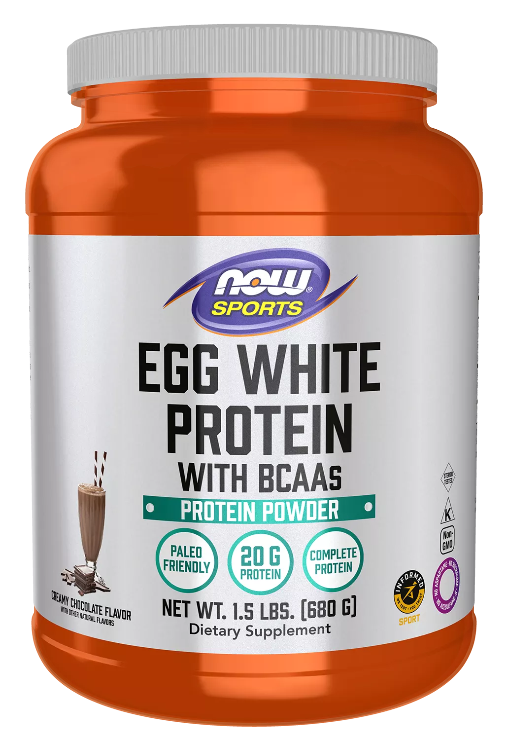Egg White Protein, Creamy Chocolate Powder