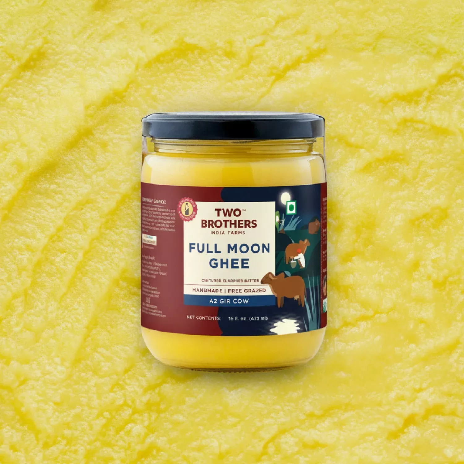 Full Moon Cultured Cow Ghee (Made on Full Moon Night)