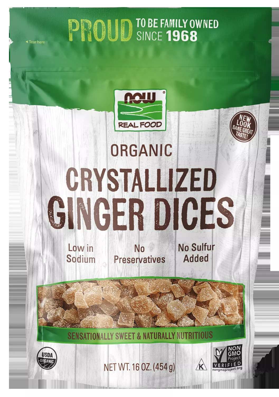 Ginger Dices, Crystallized & Organic