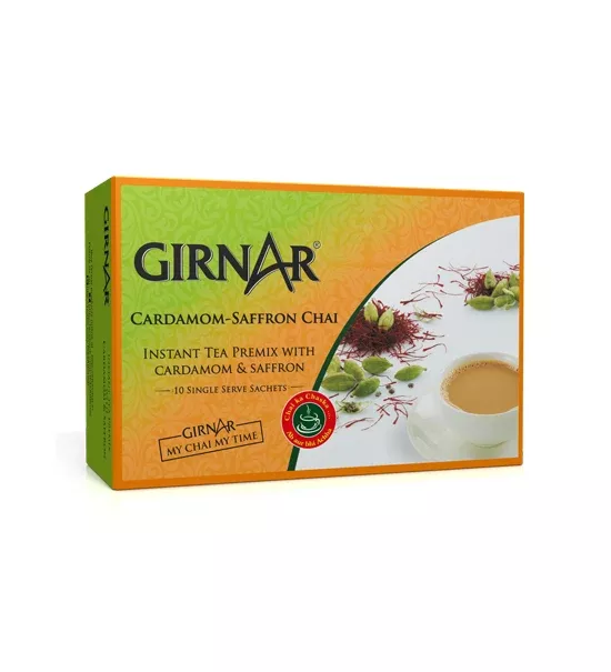 Girnar Cardamom - Saffron Chai - 10 Sachets