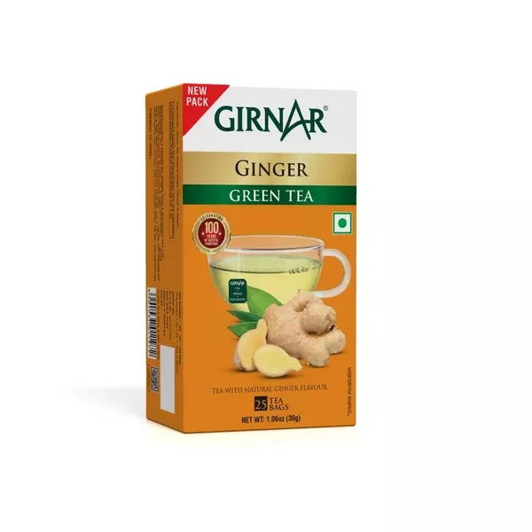 Girnar Green Tea Ginger - 25 Tea Bags