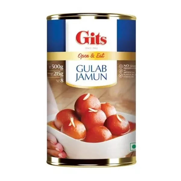 Gits Gulab Jamun - Open & Eat - 500 Gm