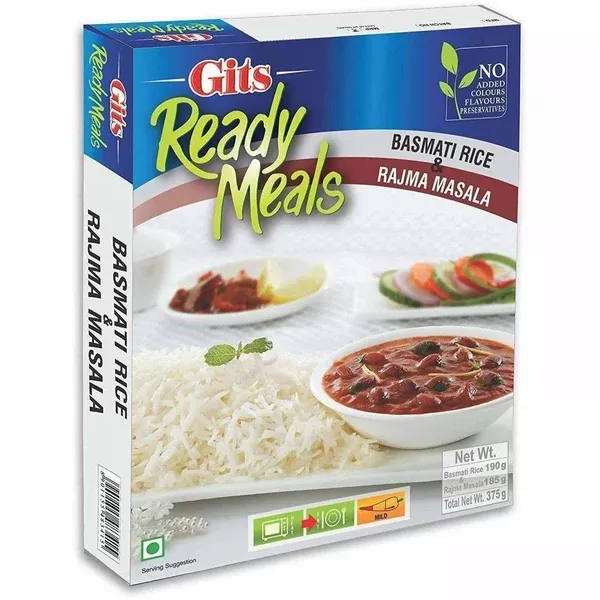 Gits Ready Meals Basmati Rice and Rajma Masala - 375 gm