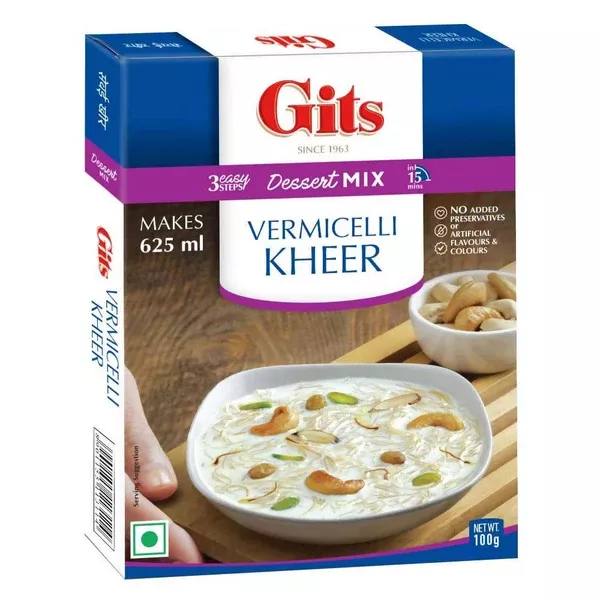 Gits Vermicelli Kheer Dessert Mix - 100 Gm
