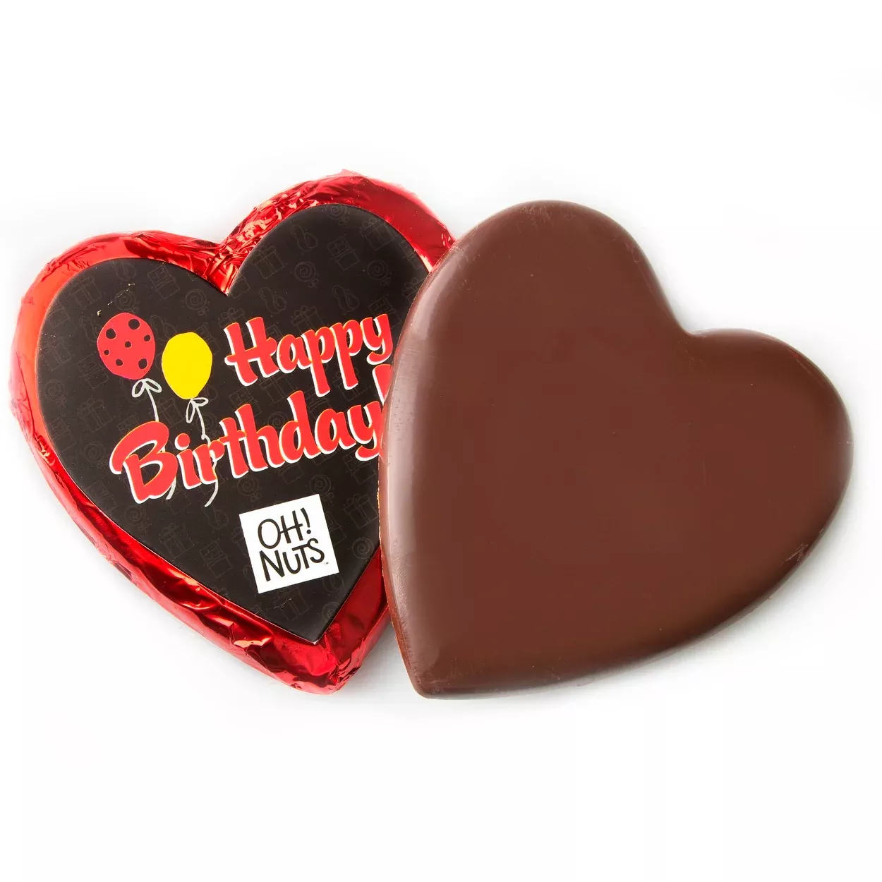 'Happy Birthday' Dark Belgian Chocolate Message Heart