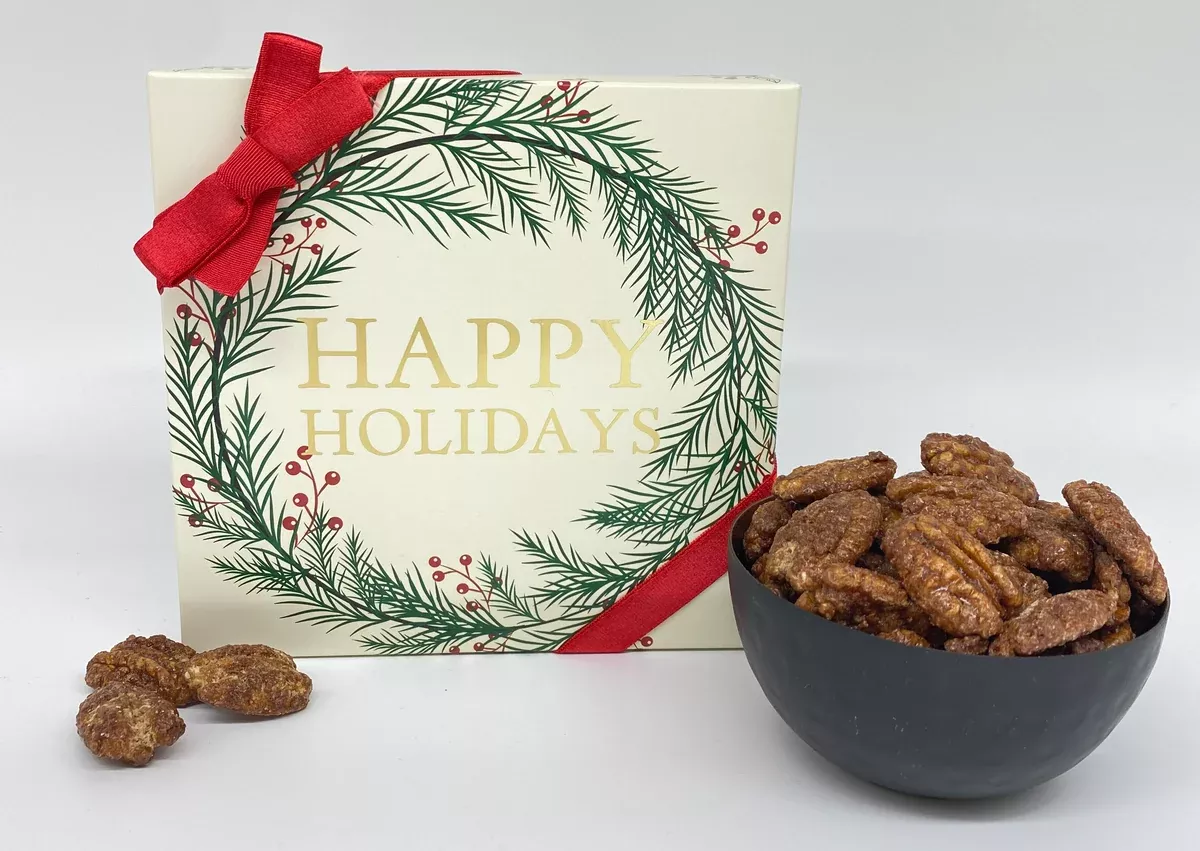 "Happy Holidays" - Butter Rum Pecans