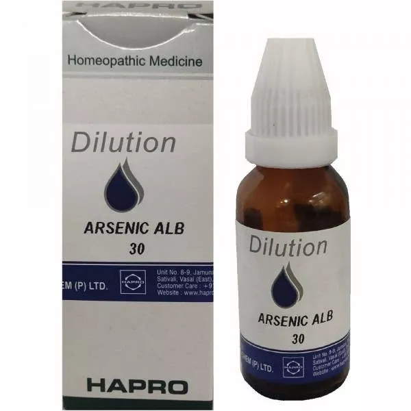 Hapro Arsenic Alb Dilution - 30 CH - 30 ml